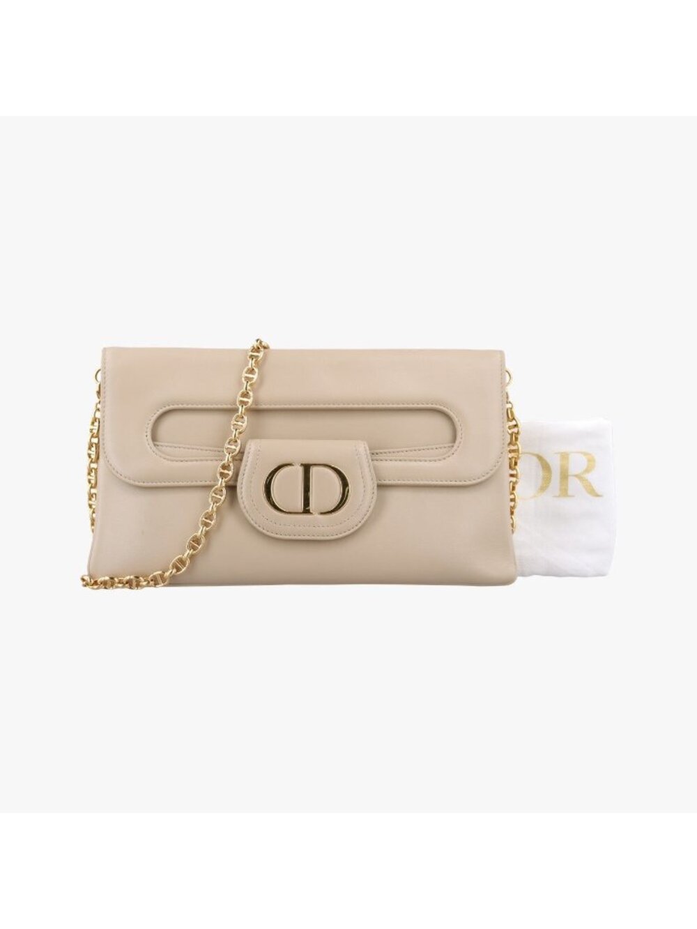 Dior Double Beige Leather